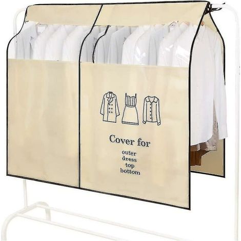 CREA Housse, portant à vêtements, 90 110 cm, housse anti-poussière, protection contre la poussière, housses de protection pour vêtements