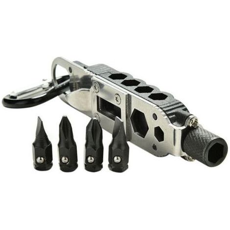 Tournevis multifonctionnel , tournevis de poche portable avec lumière LED (1/4)