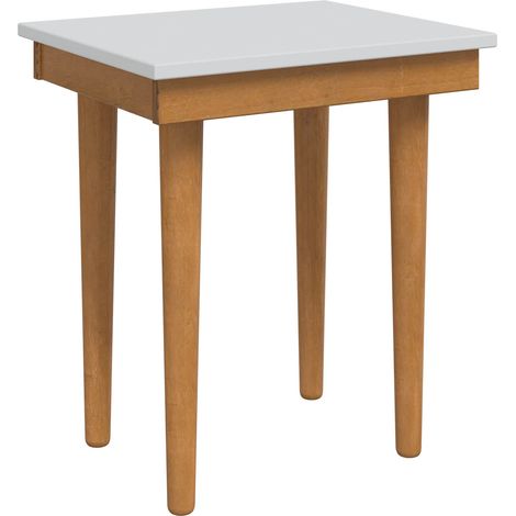 Taburete de tocador FAUSKE Blanco 40 x 33 x 45 cm vidaXL (1/5)