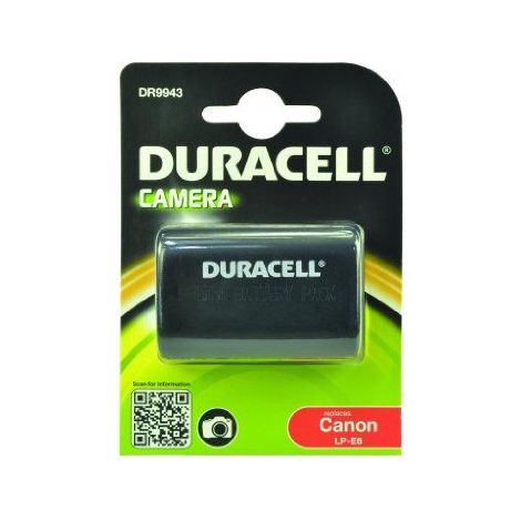 Duracell DR9943 - Digitalkamera-Akku 7,4 V, 1400 mAh (Ersetzt Original Canon LP-E6 Akku), Schwarz (1/2)