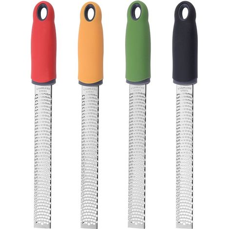 Grattugia per limoni e formaggio in acciaio inox, versatile e lavabile in lavastoviglie, set da 4 pezzi (1/5)