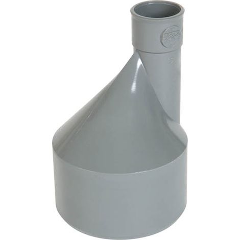 Nicoll – Réduction excentrée mâle-femelle Ø100/32 – PVC lisse pour pose horizontale – Classement feu NF-M1 – Raccord de robinetterie