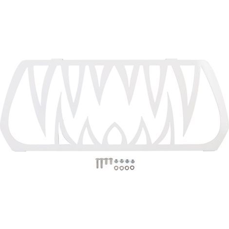 Generic Insert de Dent grillé Avant, Aluminium avec Long Gril de Revêtement de Poussière Durable dans le Radiateur Avant de Ryker les Modèles les Modèles (WHITE) (1/5)