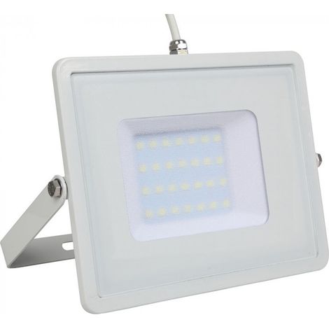 IP65 30W Ultradünner weißer LED-Strahler Samsung V-TAC PRO VT-30 6400K SKU 405