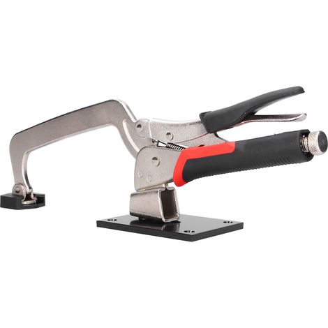 Étau d'établi serre-joint bois rotation 360° coulissant pour bureau acier chrome tungstène ouverture 155mm 1 pièce 4 vis 1 plaque (1/5)