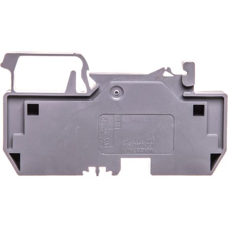 Conector de barra colectora de 2 hilos, 10 mm², gris, 284-901