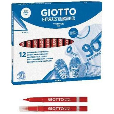 Marker Giotto Textile Rosso X12