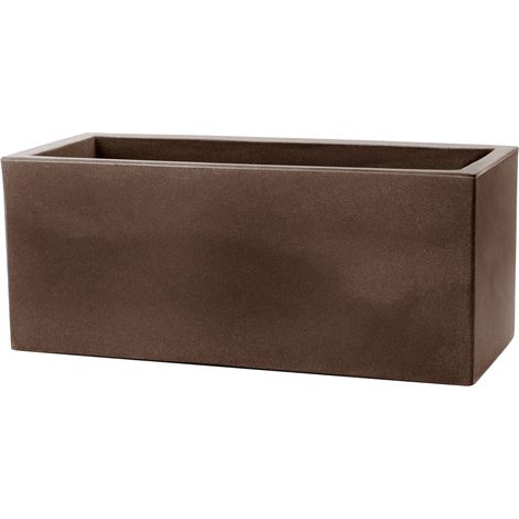 Vaso 115x50x50cm in Resina Tulli Schio Cassa Essential 120 Bronzo