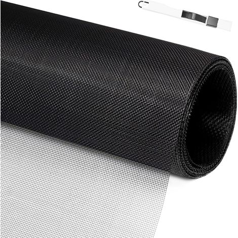 Rouleau Moustiquaire, 200 x 150cm Toile Moustiquaire Fibre de Verre, Moustiquaire au Metre, Filet Anti Moustiques/Anti Mouches/Anti Insectes pour Fenêtre, Découpable,Indéchirable et Durable (1/5)