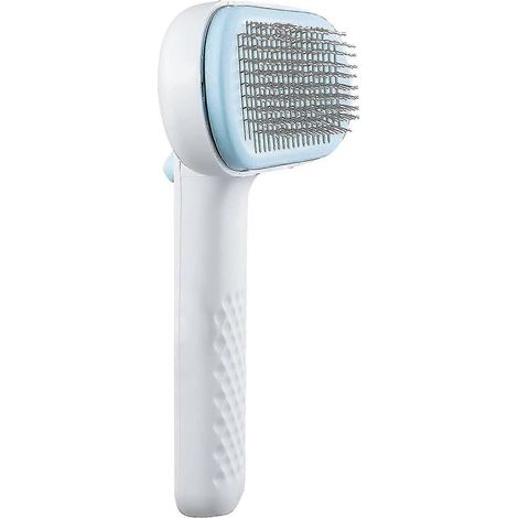 Brosse pour chat contre la perte de poils et pour l'entretien du pelage, brosse autonettoyante pour chats à poils longs et courts (1/4)