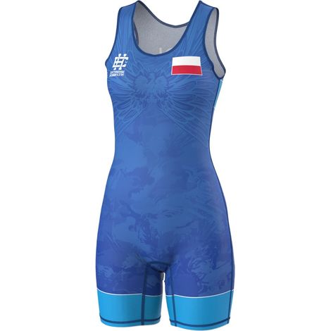 Damen-Ringeranzug Polen 2026 Größe S blau