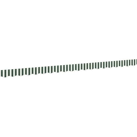 Lambrequin de remplacement vert et blanc 4,5 m en polyester pour décoration de fenêtre, fixation simple, pièce unique (1/5)