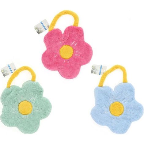 Trade Shop - Asciugamano A Fiore Morbido Cordino Portatile Assorbente Per Bagno Cucina Bambini 10776 - (1/5)