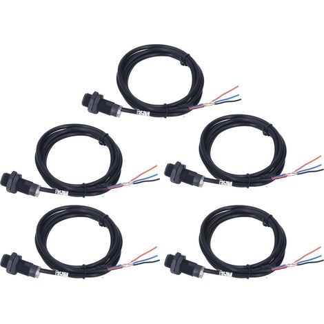 Capteur à effet Hall NPN normalement ouvert, interrupteur de proximité de détection 10mm DC 5-30V, 5 pièces (1/5)
