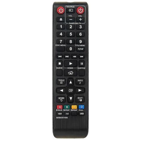 Télécommande infrarouge sans fil à piles pour lecteur Blu-ray/DVD Samsung AK59-00149A