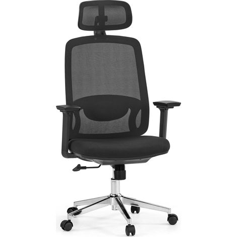 Bürostuhl / Drehstuhl Ergosento Netz / Stoff schwarz hjh OFFICE (1/5)