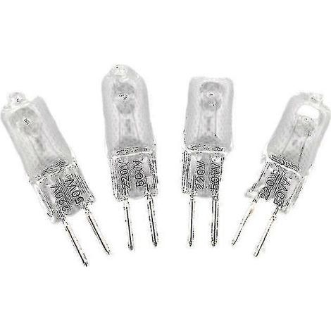Lot de 5 ampoules halogènes G5.3 35W/50W, culot JC, 220 V, lumière jaune (1/3)