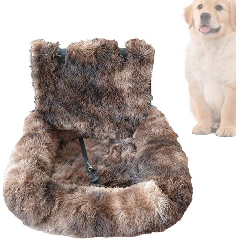 Siège d'auto de Chien, Petit siège d'auto Chien  Coussin de sécurité des Chiens Doux  Fournitures pour Animaux de Compagnie pour Voyages sur la Route (1/5)