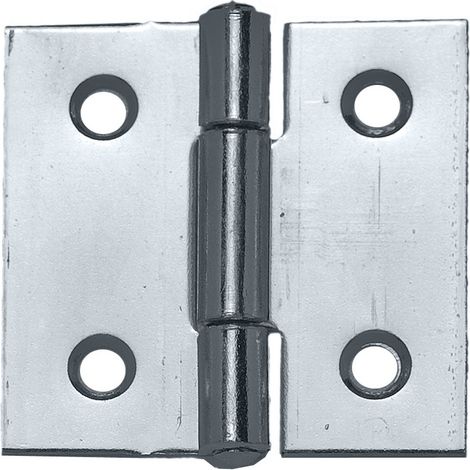 24PZ CERNIERA QUADRA PERNO FISSO IN ACCIAIO ZINCATO mm. 50x50