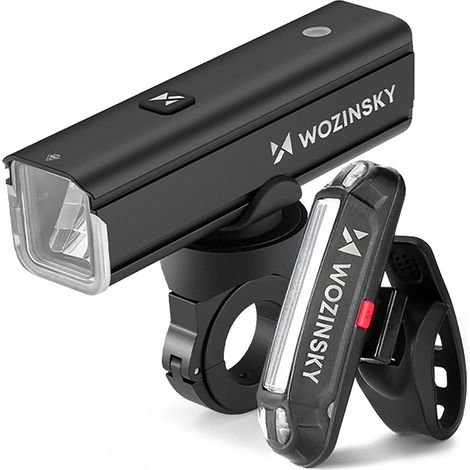 Set wiederaufladbarer Fahrradlichter, vorne und hinten, 1000 lm (1/5)