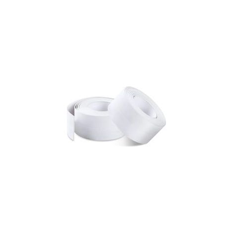 Joint Salle de Bain, 2 Pièces de Ruban Etanchéité Auto-Adhésif en PVC Pour Salle de Bain, Cuisine, Anti-moisissure, Calfeutrage (3.8cmx3.2M) (1/4)