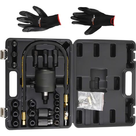 Diesel Injector Puller Pneumatic Injector Extractor Puller Tool Kit  19 Adapters (1/5)