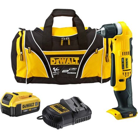 Dewalt 18v DCD740M1 Right Angle Drill XR 2 Speed + 1 x 4.0ah Batt, Charger, Bag (1/4)