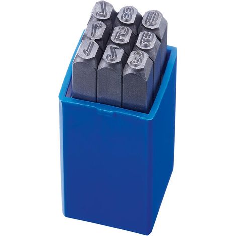 Schlagzahlen-Satz Schrifthöhe 5mm FORMAT (1/2)