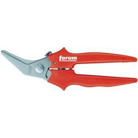 Tijeras combinado, Asas cubrido con materia plástico, Largo : 190 mm, Modelo cortante curva (1/2)