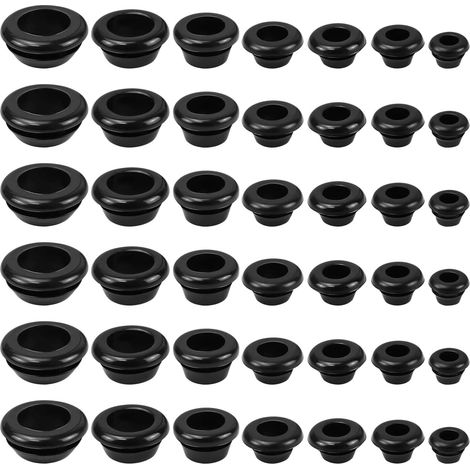 Automotive Protection Durable Grommet Sealing Rubber Wiring Black