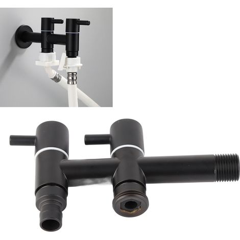 Robinet d'eau allongé G1/2 pour machine à laver, robinet d'eau en acier inoxydable pour serpillière et piscine (1/5)
