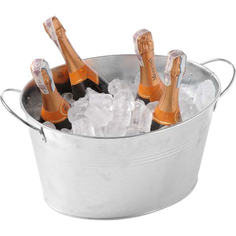 Contenitore per ghiaccio in acciaio per champagne, 400x330 mm
