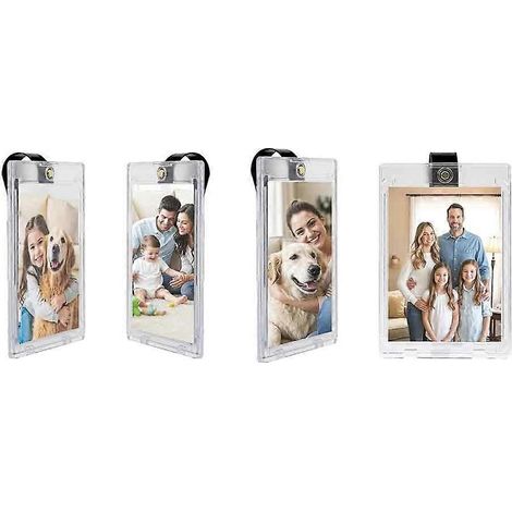 4er-Set magnetischer Autofotohalter zur Befestigung an der Sonnenblende – Autofotohalter für einfache Präsentation – Clip-on-Fotorahmen für Fotos bis zu 7,6 cm (3 Zoll). (1/5)