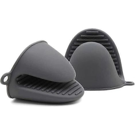 Gant de cuisine en silicone résistant à la chaleur de qualité supérieure, gris (1/5)