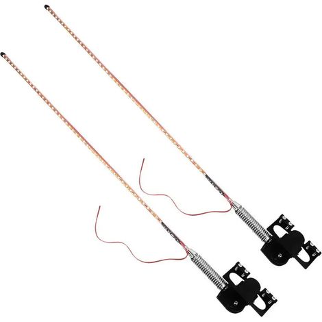 Voitures,camions,12-24V,éclairage décoratif pour antenne,modification LED,feux de position clignotants,bande lumineuse multicolore,longueur 55 cm (1/5)