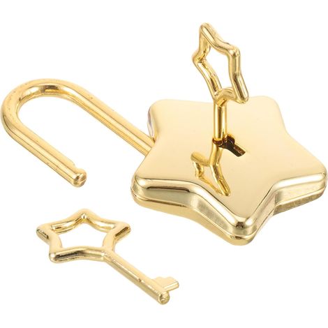 cadenas pour valise et agenda en forme d étoile dorée en (1/5)
