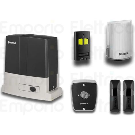 beninca kit automatisation portails coulissants 24v kbull624+tokey 9598149