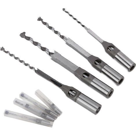 Vierkantbohrer-Set aus kugelgelagertem Stahl, hart, effizient, tragbar, langlebig