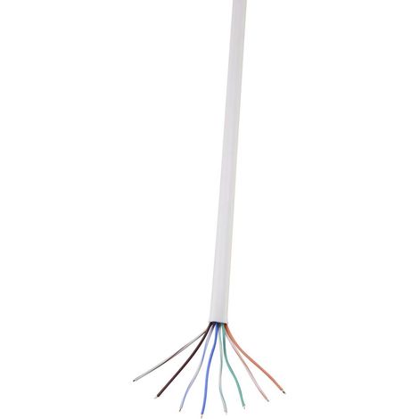TRU COMPONENTS Cavo di rete CAT 5e U/UTP 4 x 2 x 0.14 mm² Bianco 100 m (1/2)