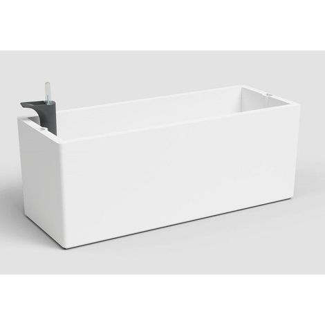 Jardiniere Rimini - ARTEVASI - 20 x 51 x H 20 cm - 17 L - Blanc (1/5)