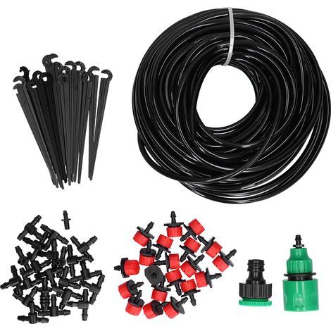 20 m 4/7 Schlauch Gartenbewässerungssystem Automatisches Tropfbewässerungsset Verstellbarer Tropfer für Blumentöpfe im Haus (1/5)