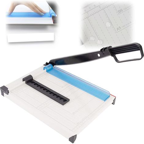 Coupe-papier en métal pour jusqu'à 15 feuilles A4 Blanc (1/5)