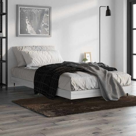 Bettgestell Grau Sonoma 90x190 cm Holzwerkstoff (1/5)