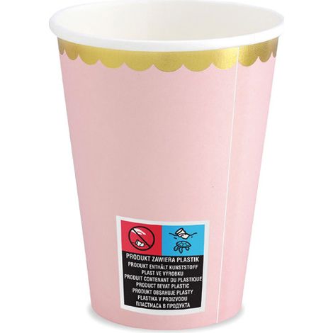 Becher, hellrosa, 220ml (1 Packung / 6 Stk.) (1/5)