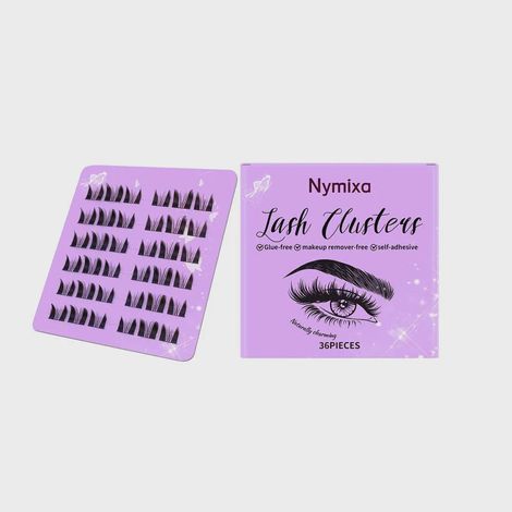 Faux cils adhésifs en segments, 36 touffes, effet naturel et discret (1/5)