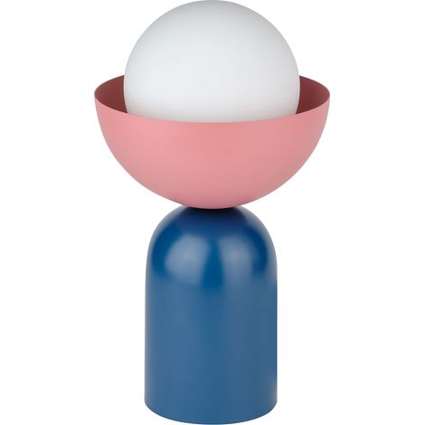 OSRAM Lampe de table DECOR Bol E14 Bleu/Rose 200mm, lampe de table, Métal, Verre, avec tons de couleurs contrastés (1/5)