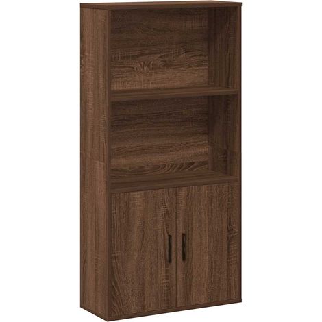 Maison Exclusive - Bücherregal Braun Eichen-Optik 60x24x120 cm Ho