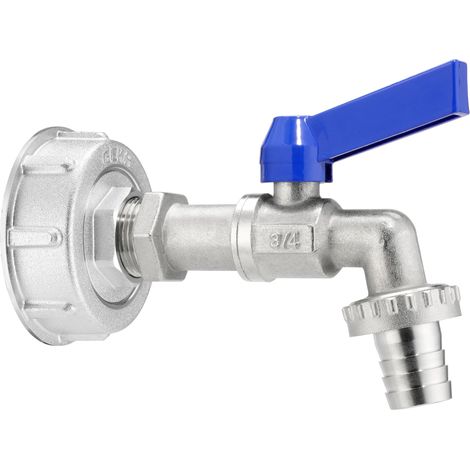 GEKA plus IBC Adapter Set Kugelauslaufventil (S60x6 Anschluss, Gewinde G3/4) (1/3)