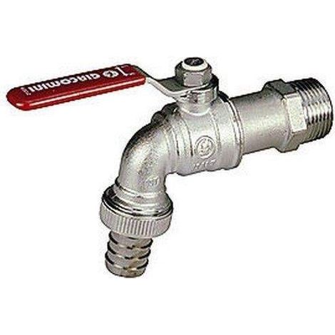Rubinetto da giardino a squadra con filetto maschio per acqua sanitaria GIACOMINI R621 3/4"