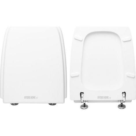 Copriwater Come Originale Samara Eos legno rivestito in resina poliestere bianco (1/4)